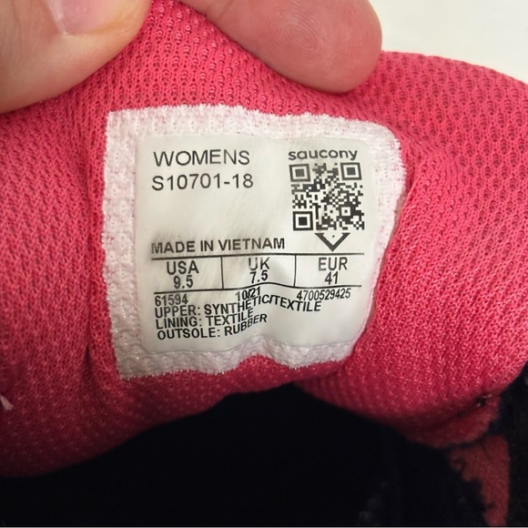 Saucony Cohesion 15 Running Athletic Shoes-Blue Pink-Women Size 9.5 - Picture 9 of 10